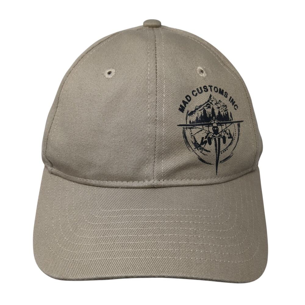 Mad Customs Inc Strapback Baseball Cap Brown One Size Adjustable 6 Panel ATC